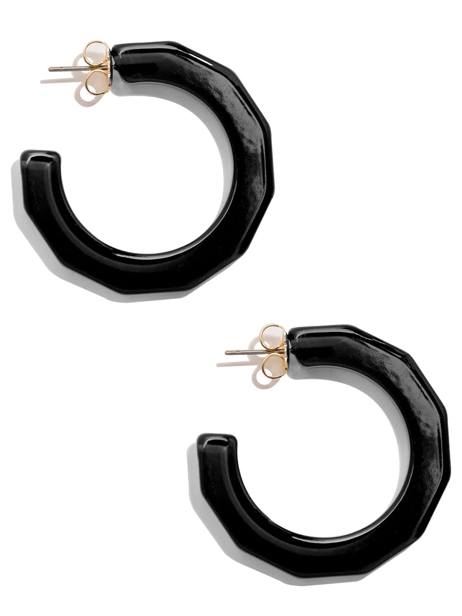 Large Resin Hoop Earring