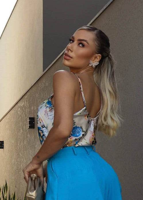 Flower Print Tank Top