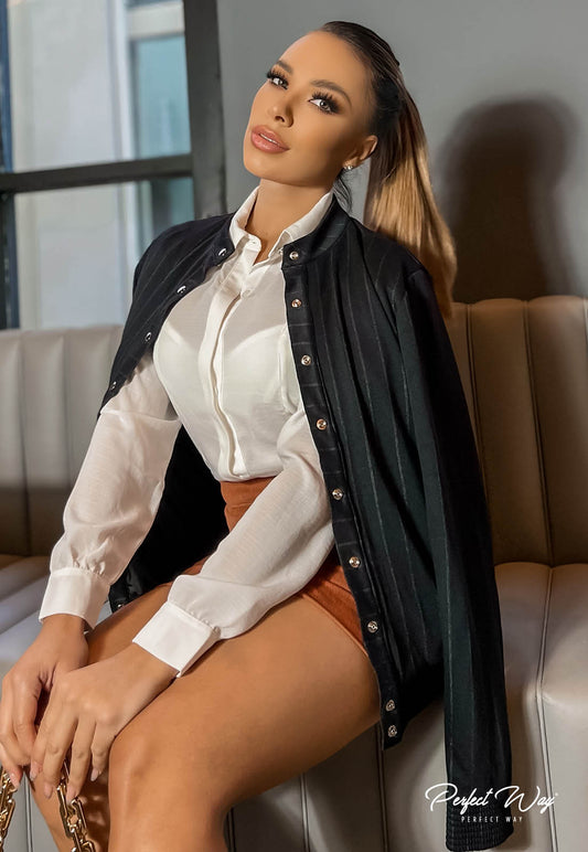 Black Bomber Jacket