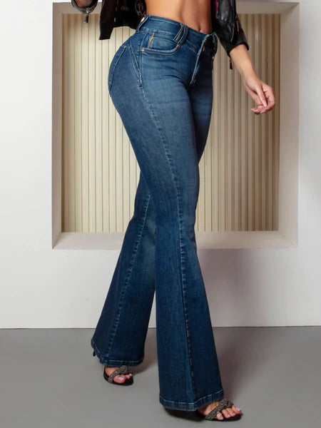 Flared Dark Wash Jeans