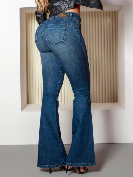 Flared Dark Wash Jeans