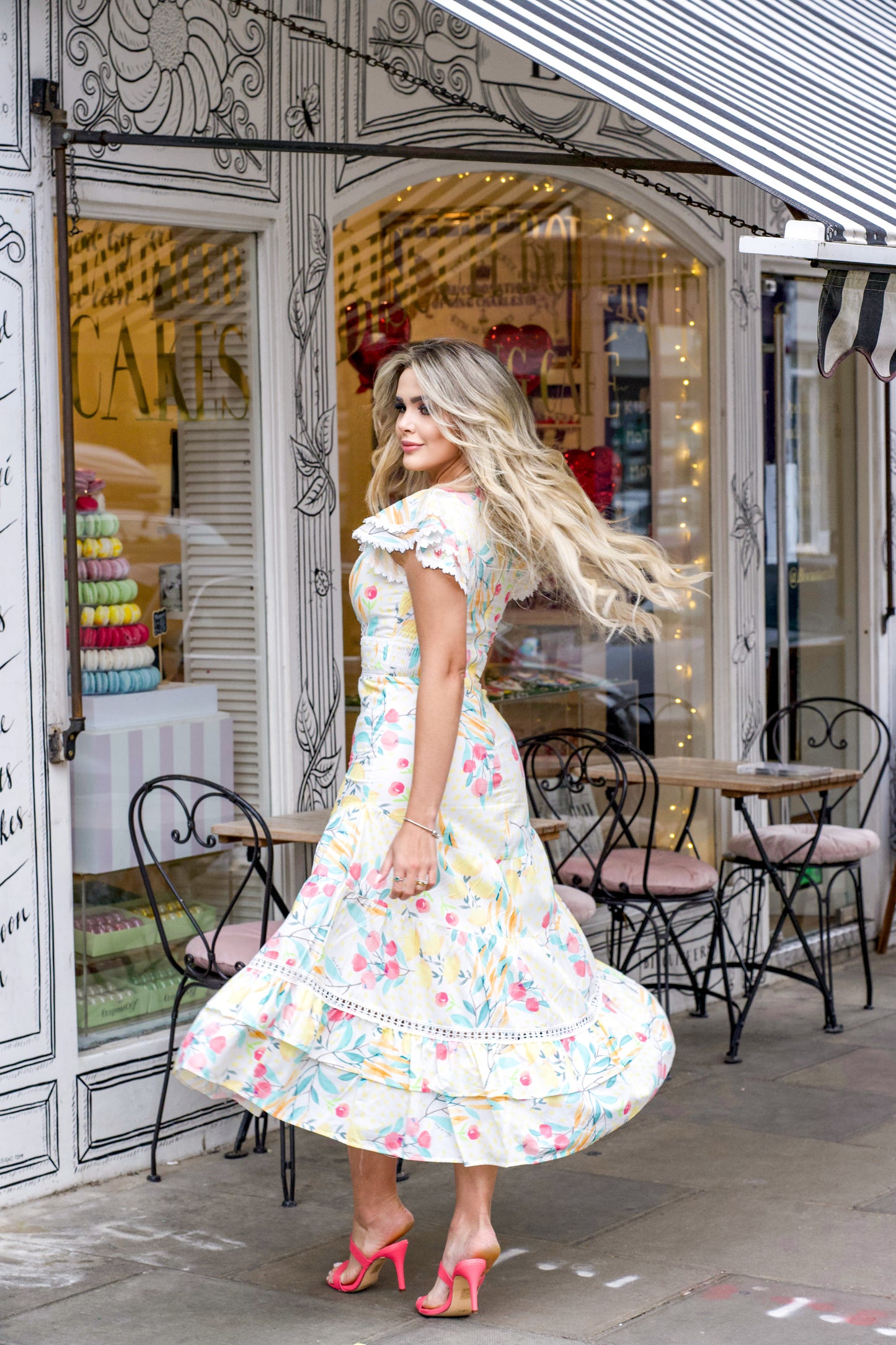 Amelia - Midi Dress w/ Pattern