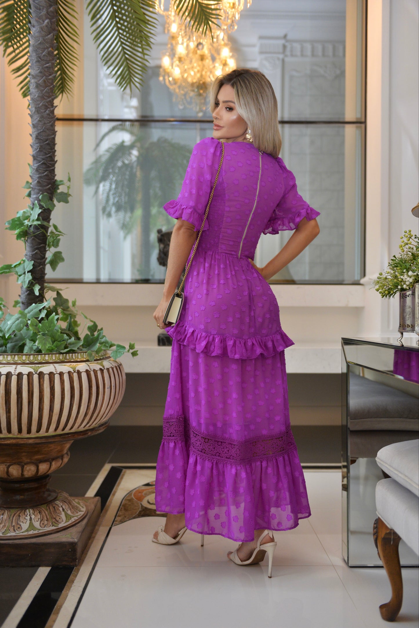 Vivare - Midi Purple Dress